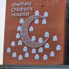 Sheffield children’s hospital has been lit up with a moon and stars display to mark the month of Ramadan