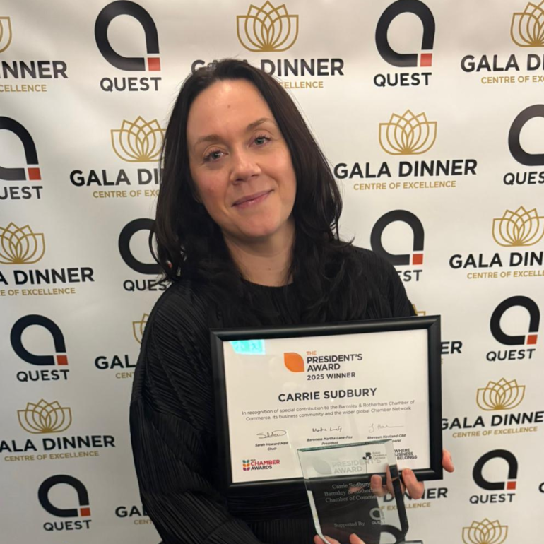 Barnsley & Rotherham Chamber CEO secures prestigious national accolade